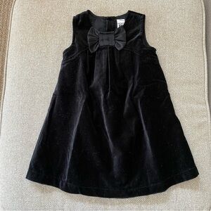 Carter's Black Velvet Kids Dress with Bow